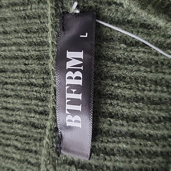 Women's Ribbed Knit Turtleneck Bodycon Stretch Long Sleeve Tube Sweater Dress - Picture 11 of 11